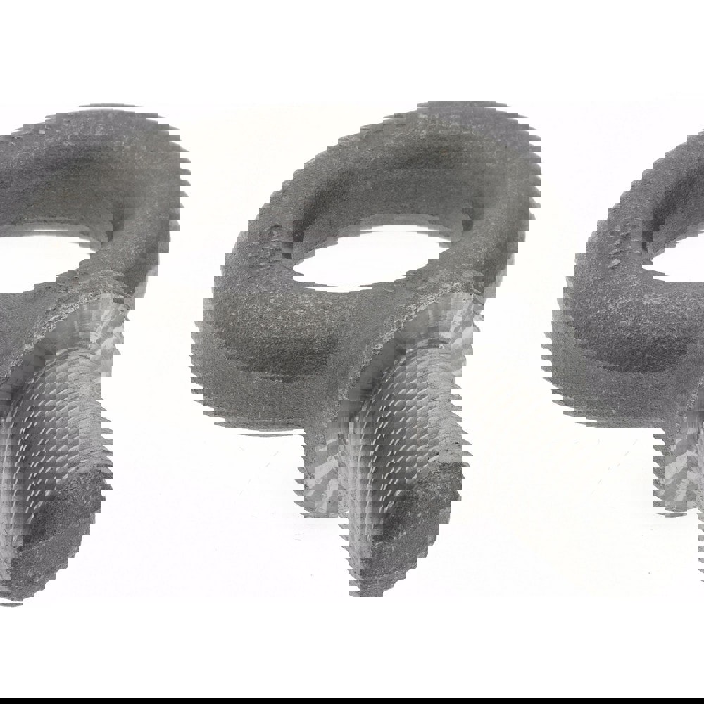 Fixed Lifting Eye Bolt: With Shoulder, 3,990 lb Capacity, M16 x 2.00 Thread, Grade 1030 Steel